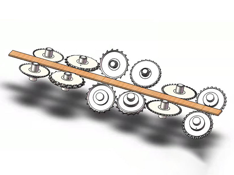 Multilayer Solid Wood Process Drawing